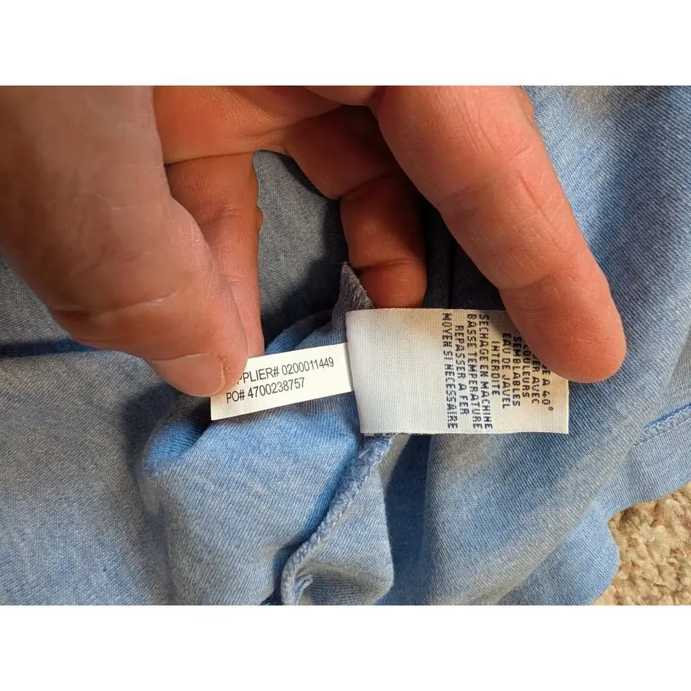 Polo Ralph Lauren Classic Fit Polo Shirt Men XL Light Blue Heather Cotton Pique